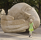 Sculpture Ecoute by Henri de Miller,  1986,  Les Halles,  Paris,  France