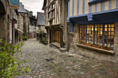 Rue du Jerzual,  Dinan. Côtes d´Armor,  Bretagne,  France