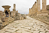 Jordan Jerash Ruins of the Greco-Roman city of Jerash Cardo maximum