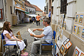 Hungary Trasdanubio Szentendre Street artist