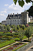 France,  Villandry 37  Castle and decorative vegetable garden