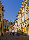 Poland,  Krakow,  Kanonicza street and Wawel Castle