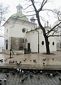 Poland,  Krakow,  Main Market Square,  St Adalbert church