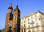 Poland Krakow,  Church of St Mary at Main Market Square