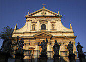 Poland Krakow Baroque St Peter and St Paul Church Apostles statues