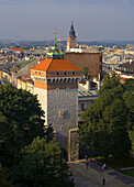 Poland,  Krakow,  St Florian´s Gate,  entrance to Old Town