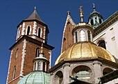 Sigismund´s Cathedral and Chapel as part of Royal Castle at Wawel Hill,  Krakow Poland