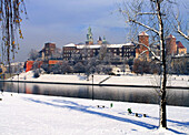 Poland,  Krakow,  Wawel Hill,  Vistula river