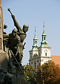 Poland Krakow,  monument commemorating the Battle of Grunwald,  15 July 1410,  won by King Wladyslaw Jagiello,  detail