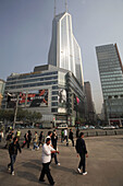 China,  Shanghai,  Renmin Square,  skyscraper,  people