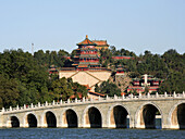 China,  Beijing,  Summer Palace,  Bridge of 17 Arches