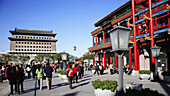 China,  Beijing,  Qianmen Gate,  Qianmen Street,  people