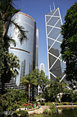 China,  Hong Kong,  Central District skyscrapers,  Hong Kong Park