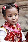 Nepal,  Kathmandu,  initiation ceremony for little girls
