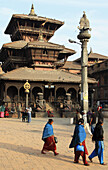 Nepal,  Kathmandu Valley,  Bhaktapur,  Tachapal Tol,  Dattatreya Temple