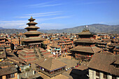 Nepal,  Kathmandu Valley,  Bhaktapur,  Taumadhi Tol,  Nyatapola Temple,  Kasi Biswanath