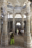India,  Rajasthan,  Ranakpur,  Chaumukha,  Jain temple of Adinath