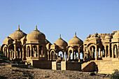 India,  Rajasthan,  Thar Desert,  Bada Bagh,  cenotaphs