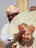 India,  Rajasthan,  Jaisalmer,  musician,  drummer