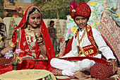 India,  Rajasthan,  Jaisalmer,  Desert Festival,  child couple