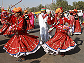India,  Rajasthan,  Jaisalmer,  Desert Festival,  dancing men