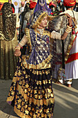 India,  Rajasthan,  Jaisalmer,  Desert Festival,  dancer