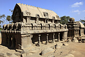 India,  Tamil Nadu,  Mamallapuram,  Mahabalipuram,  Five Rathas,  rock temples