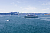 View at cruise ship Le Diamant, Narsarsuaq, Kitaa, Greenland