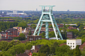 View from the Bismarck tower at the Gernan Mining Museum in Bochum, Ruhrgebiet, North Rhine-Westphalia, Germany, Europe