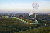 View to alpincente and Prosper Coking Plant, Bottrop, North Rhine-Westphalia, Germany