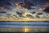 Sunset at Ellenbogen beach, Sylt, North Frisian Island, North Sea, Schleswig-Holstein, Germany