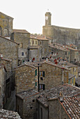 Houses and fortress, Trass city Sorano, Grosseto Region, Tuscany, Italy, Europe
