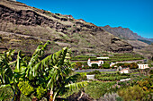 Wallfahrtskirche Eremita las Angustias unter blauem Himmel, La Palma, Kanarische Inseln, Spanien, Europa