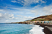 View at the coastal town Puerto Naos, La Palma, Canary Islands, Spain, Europe
