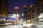 Blick auf Downtown Manhattan mit Empire State Building, Ninth Avenue, New York, New York City, Nordamerika, USA