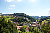 View over Ottenhoefen, Black Forest, Baden-Wuerttemberg, Germany