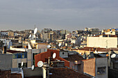 Blick auf den Stadtteil Beyoglu, Istanbul, Türkei