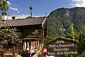 Schild, Hinterkaiserhof, Kaisertal, Ebbs, Tirol, Österreich