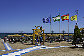 Beach bar, Torremolinos, Andalusia, Spain