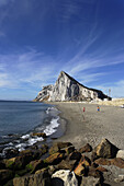 Beach of Gibraltar, British overseas territory