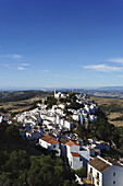 Aerial shot of Casares, Andalusia, Spain