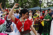 Andalusisches Straßenfest, Madrid, Spanien