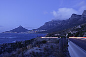 Blick auf Camps Bay, Llandudno, Westkap, Südafrika