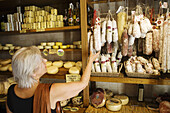Delicatessen shop in Pienza, Tuscany, Italy