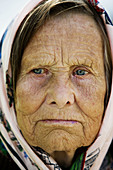 Old woman, Goritsy, Russia