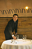 Jose Ramon Calvo, maitre of chef Andoni Aduriz´s Mugaritz restaurant, Renteria, Guipuzcoa, Basque Country, Spain