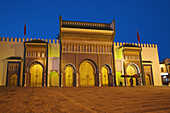 Dar-el-Makhzen Royal Palace main entrance, Fes Jdid, Fes, Morocco