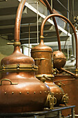 More than one hundred year old stills in distilleries Manuel Acha, Amurrio. Alava, Basque Country, Spain