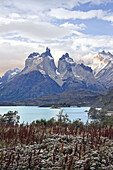 Cuernos del Paine, Pehoe Lake, Torres del Paine National Park, Patagonia, Chile  March 2009)