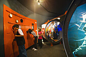 Exhibition about the sea in the Cite de la Mer  ´City of the Sea´) maritime museum, Cherbourg. Manche, Basse-Normandie, France